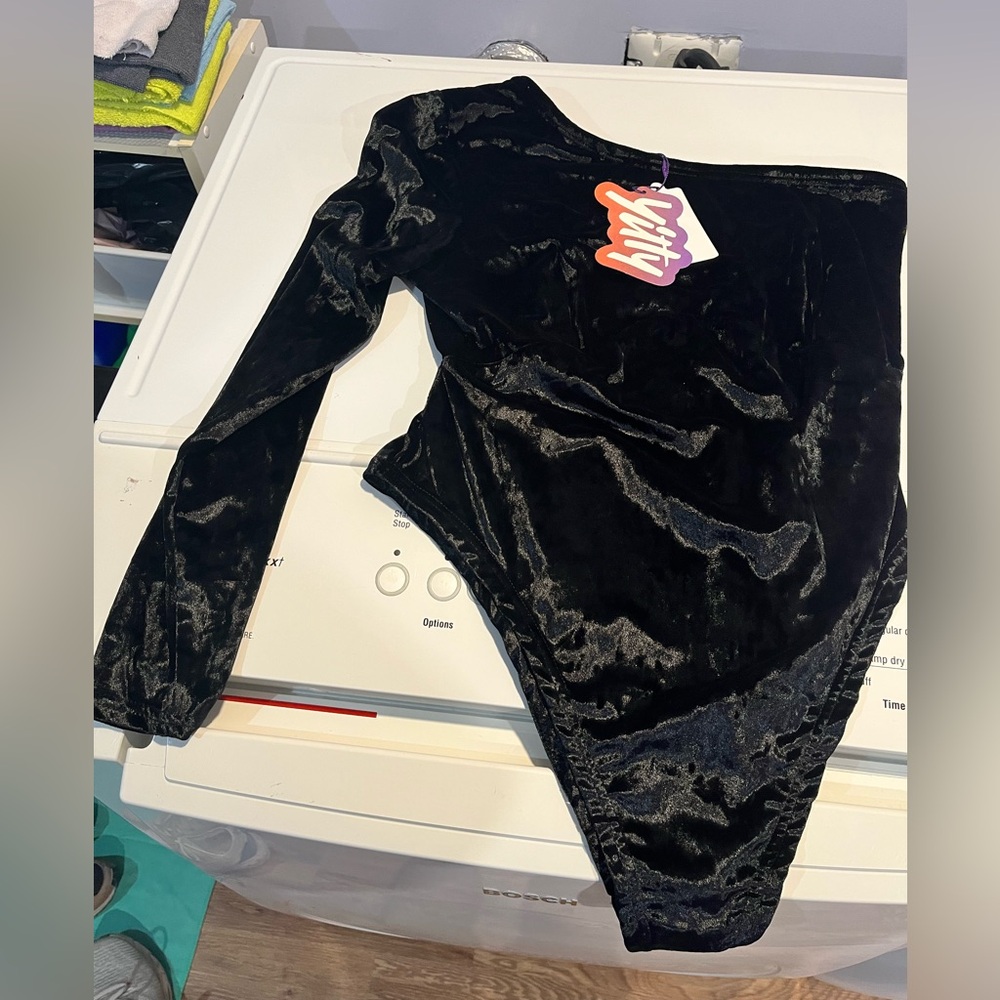NWT Asymmetrical bodysuit